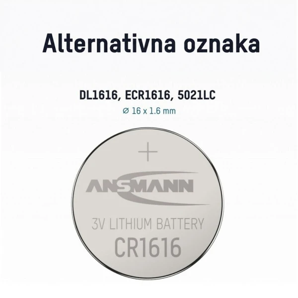 ANSMANN Baterija litijum CR1616 5020132
