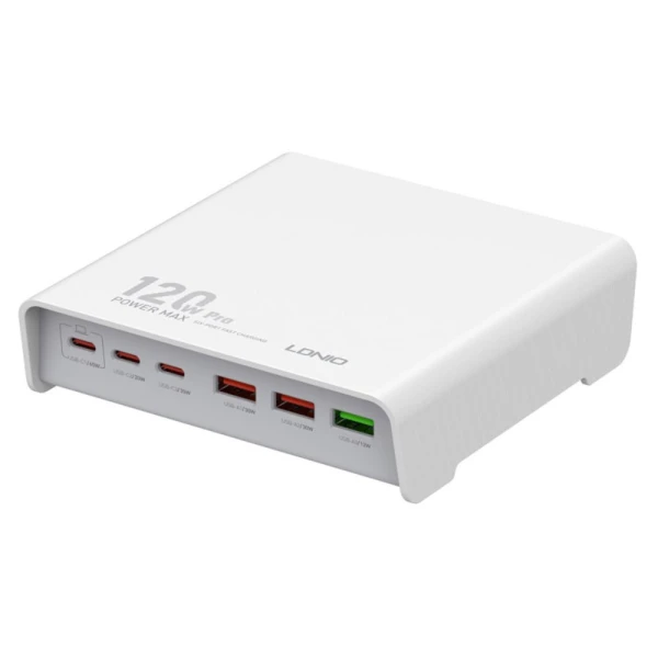 Kucni punjac LDNIO Q605, QC4+, PD3.0, SCP, PPS, VOOC, 120W total power beli