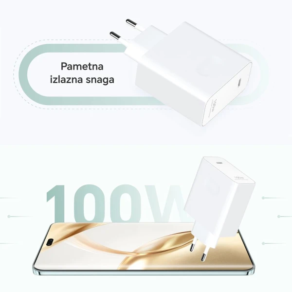 Kucni punjac Honor Super Charge GaN Slim 100W beli