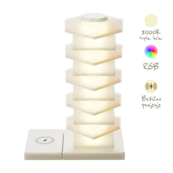 LED lampa sa wireless punjacem DIY02 bela