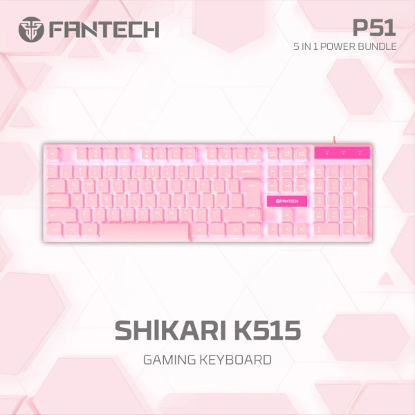 Combo set Gaming Fantech P51 Power 5u1 Sakura
