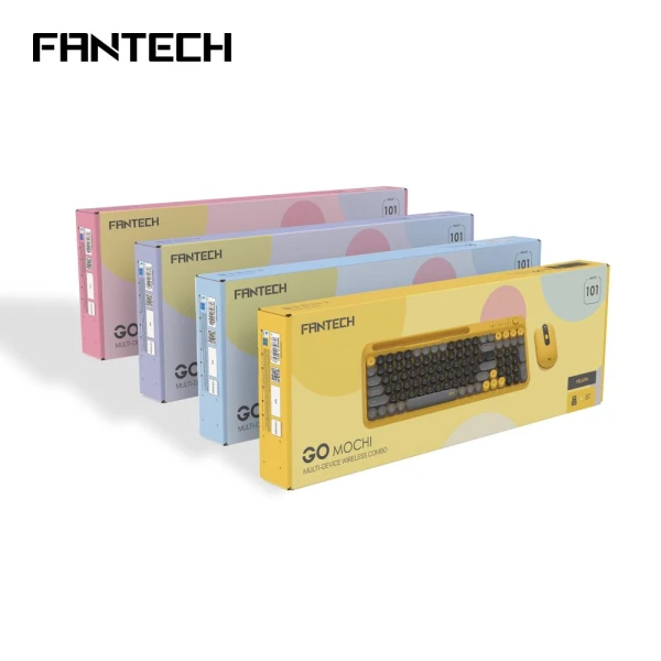 Combo mis tastatura wireless Fantech WK-899 GO mochi101 zuta