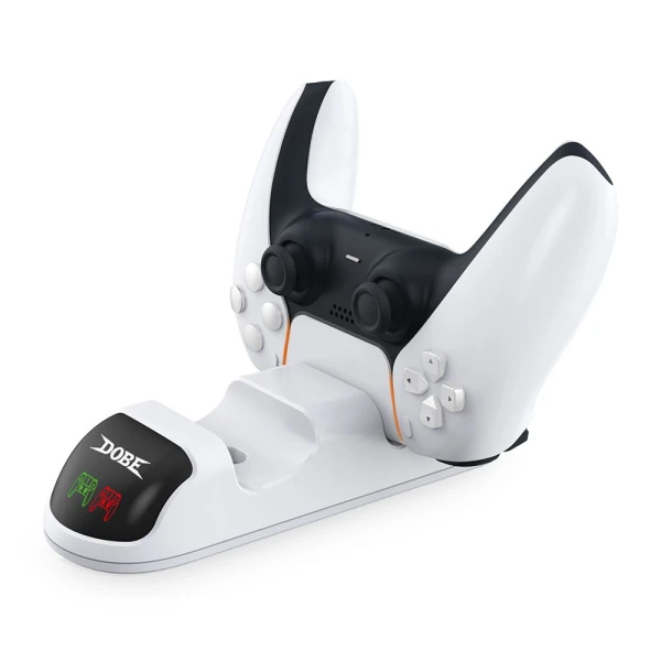 Dobe TP5-0506 stalak-punjac za dva gamepada PS5 beli