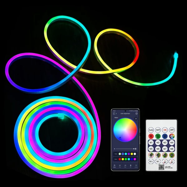LED svetlo Neon rope RGB 3m