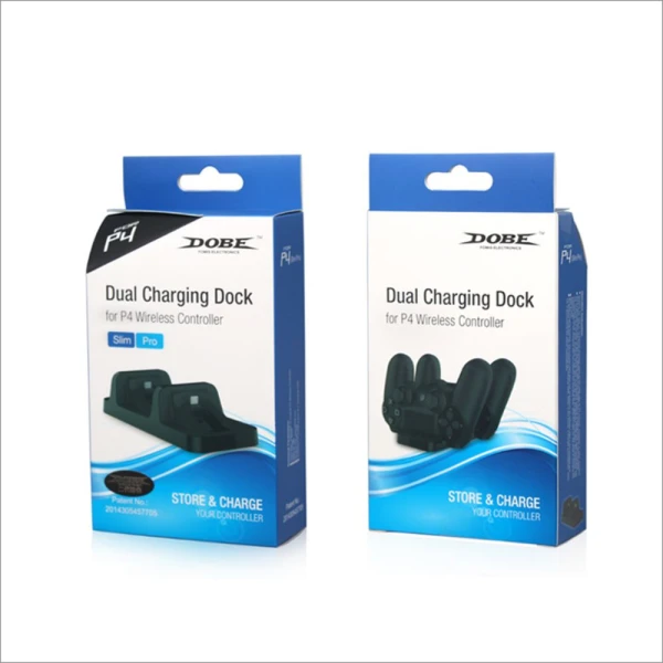 Dobe TP4-002 Punjac za PS4 kontrolere dual crni