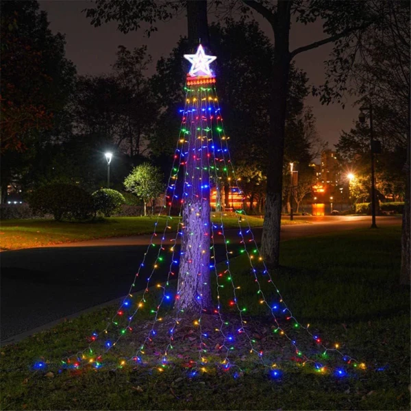 Novogodisnji ukras LED lampice sa zvezdom u boji JWD