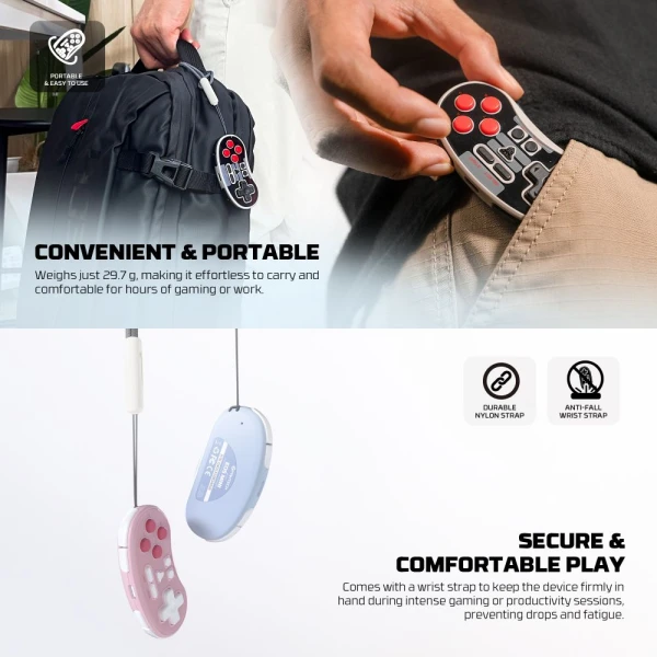 Joypad Wireless Fantech WGP17 Eos mini rozi