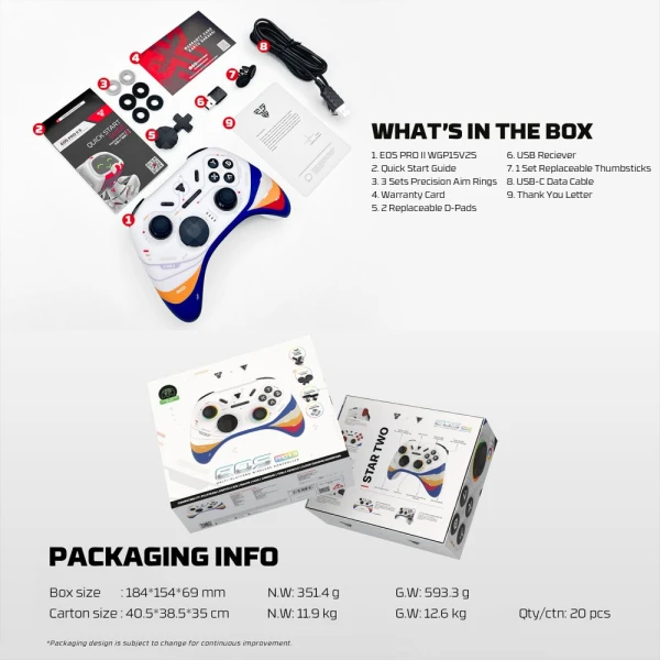 Joypad wireless Fantech WGP15V2S EOS PRO II S Start Two multiplatform RGB beli