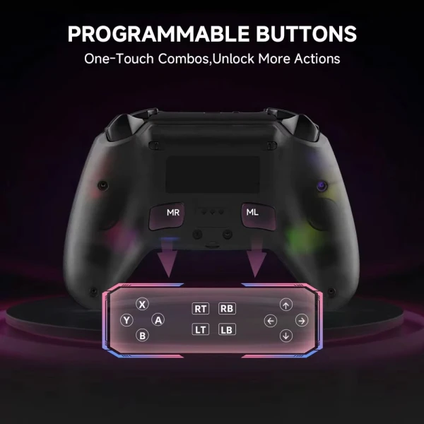 Joypad Bluetooth WIFI za PS5 crni RGB