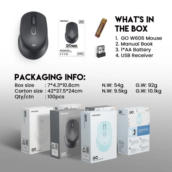Mis Wireless Fantech W606 GO plavi