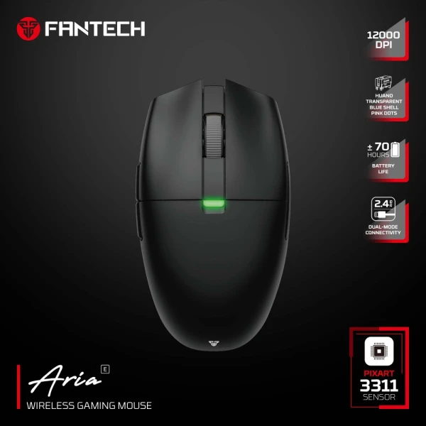 Mis Wireless Gaming Fantech XD7E Aria E crni