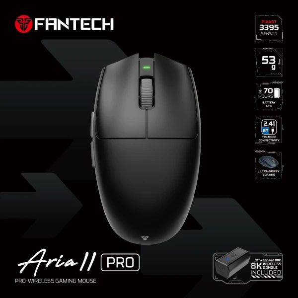 Mis Wireless Gaming Fantech XD7V2P Aria II PRO crni