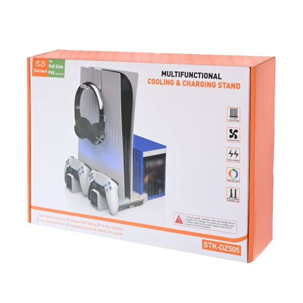 Saitake STK-DZ505 multifunkcionalni punjac i cooler za PS5 konzolu