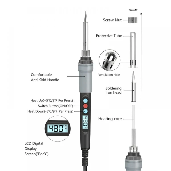 Lemilica JWD 90W digitalna crna