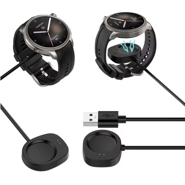 Punjac za Xiaomi Amazfit T-Rex3, Balance, Balance 2 crni