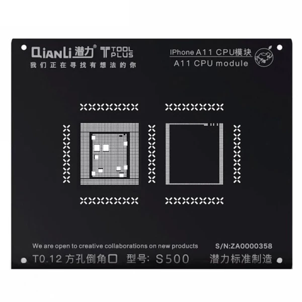 BGA sito Qianli ToolPlus 3D iBlack CPU modul za Iphone 8G A11 S500
