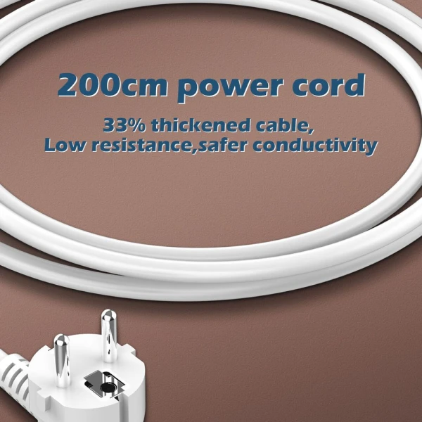 Produzni kabl LDNIO SE3436 3250W EU 3 uticnice + 2xUSB QC 60W, 2xPD 65W, PPS, GaN 2m beli