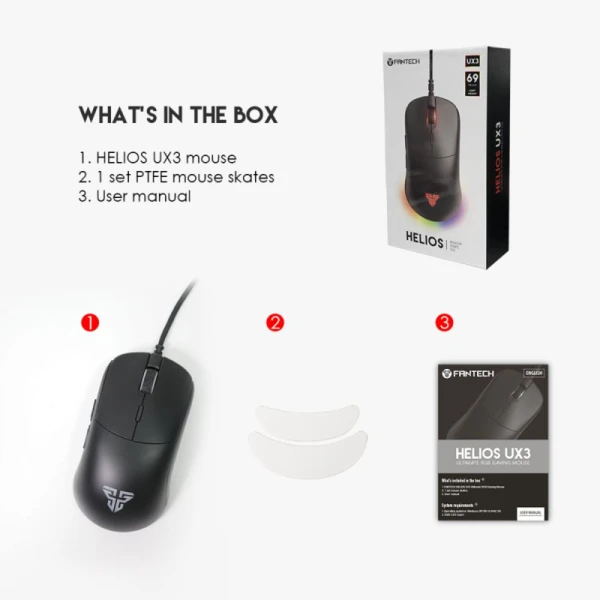 Mis Gaming Fantech UX3 Helios Sakura