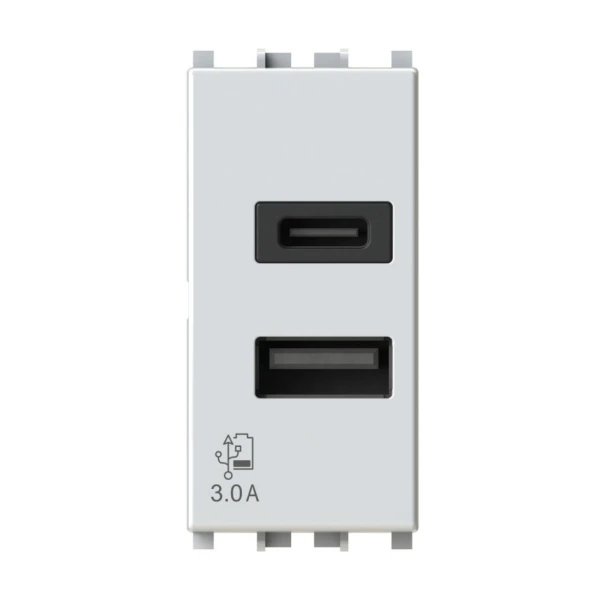 Uticnica USB CA 20W Vimar Arke bela 4B.V19B.USB.30