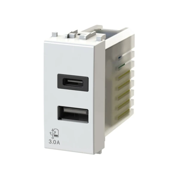 Uticnica USB CA 20W Vimar Arke bela 4B.V19B.USB.30