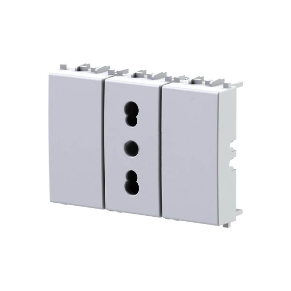 BITAPPO uticnica (1 bipasso+2 slepa modula)Vimar Arke bela 4B.V19B.BT