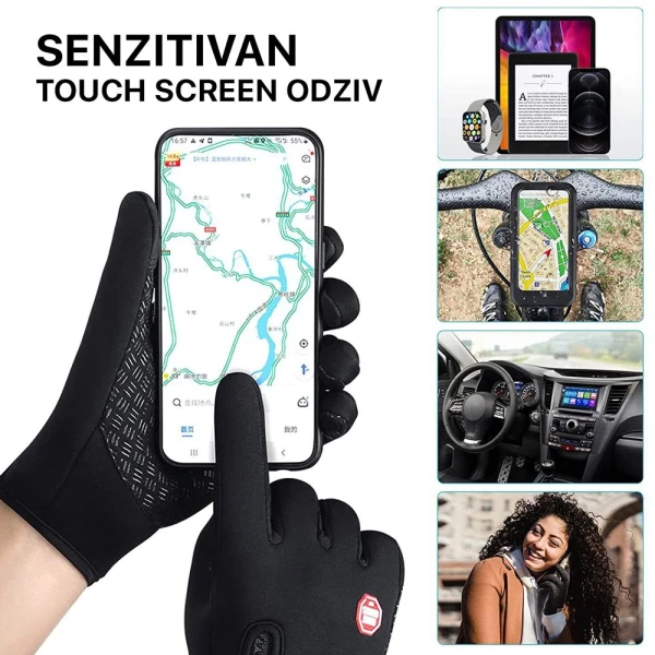 Rukavice za touch screen Forest crne XL