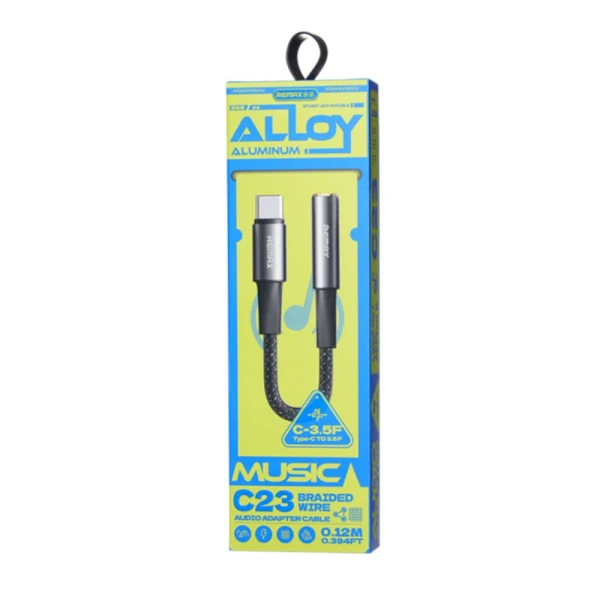Adapter REMAX Velocity CB08 Type C na 3.5mm 0.12m