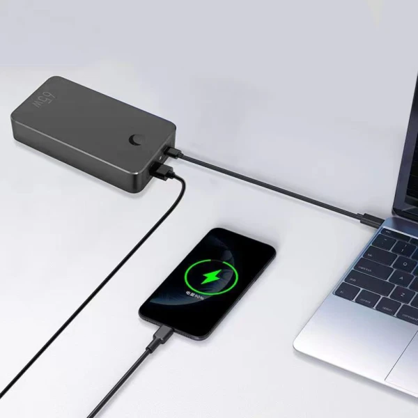 Power bank za laptop Libower LP-P5 65W 18000mAh fast charger crni