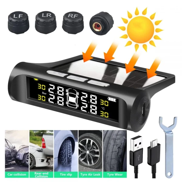 Merac pritiska u gumama JWD solarni