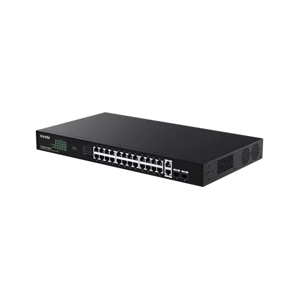 Svič 10/100/1000 26-port + 2SFP Tenda TEG1128P-24-250W/24-Port PoE