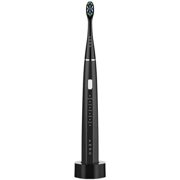 AENO SMART Sonic Electric toothbrush, DB2S: Black, 4modes +8 smart, wireless charging, 46000rpm, 90 days without charging, IPX7 ( ADB0002S 