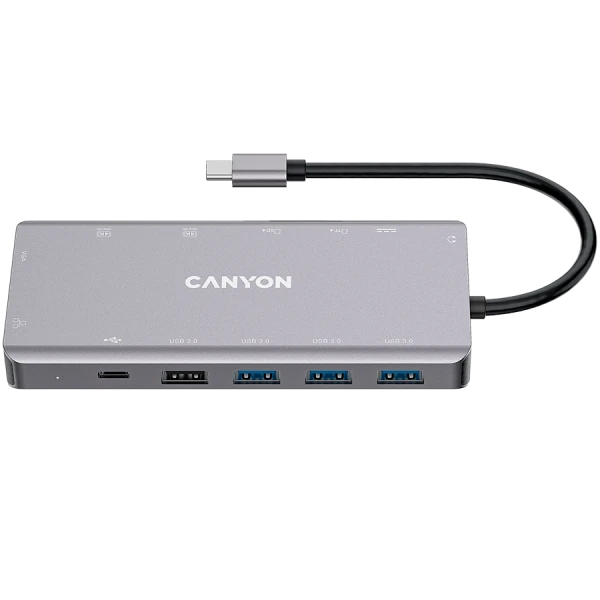 CANYON hub DS-12 13in1 4k USB-C Dark Grey ( CNS-TDS12 ) 