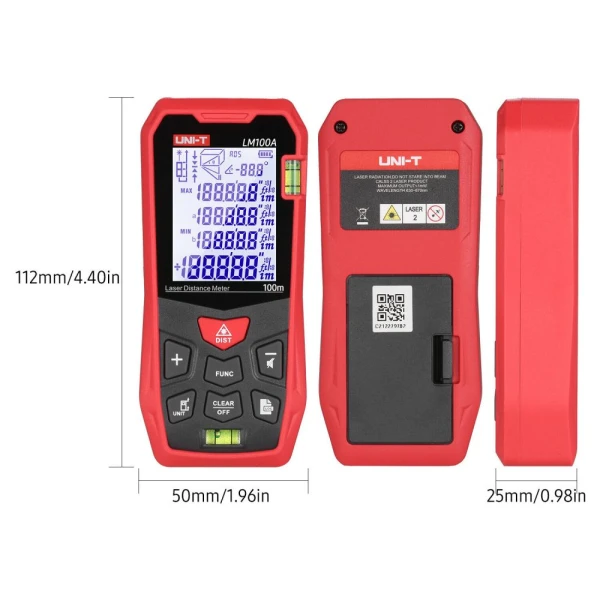 Laserski merac daljine UNI-T LM70A crveni
