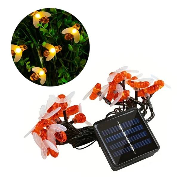 Dekoracija sijalice pcelice solarne 5m
