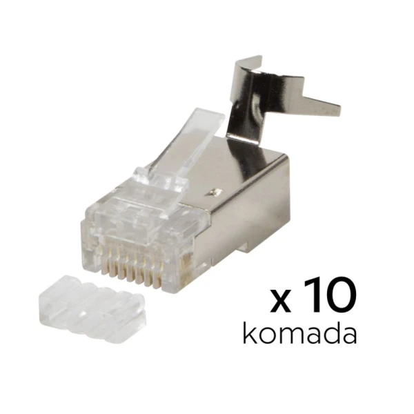 Konektor RJ45 metal CAT 7  10 kom