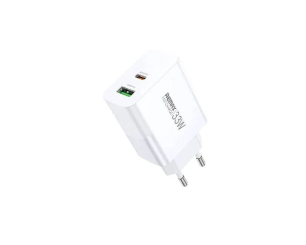 REMAX Strujni Fast punjac Kiddy 1xUSB 3.0+1xTIP C 33W RP-U122, beli