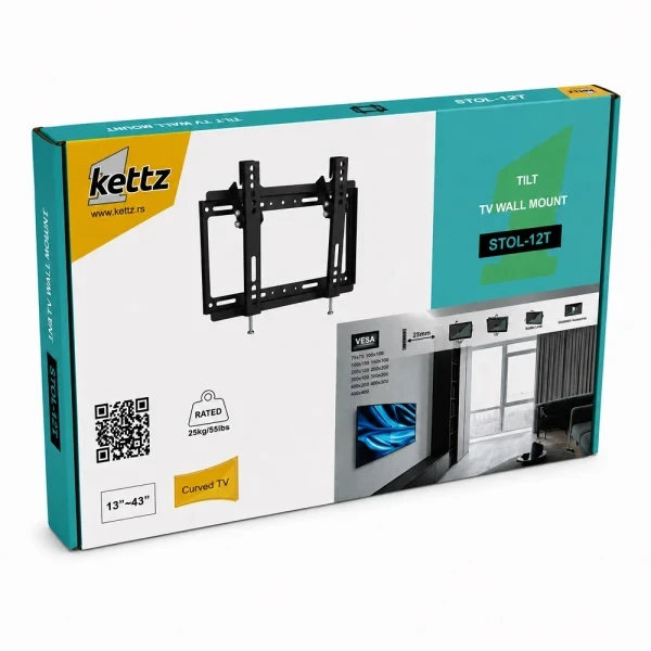 Nosač za TV Kettz STOL-12T 13-43/vesa max 200x200/30kg/podesivi