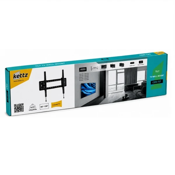 Nosač za TV Kettz CER-72T 65-120/vesa max 900x600/120kg/premium/podesivi