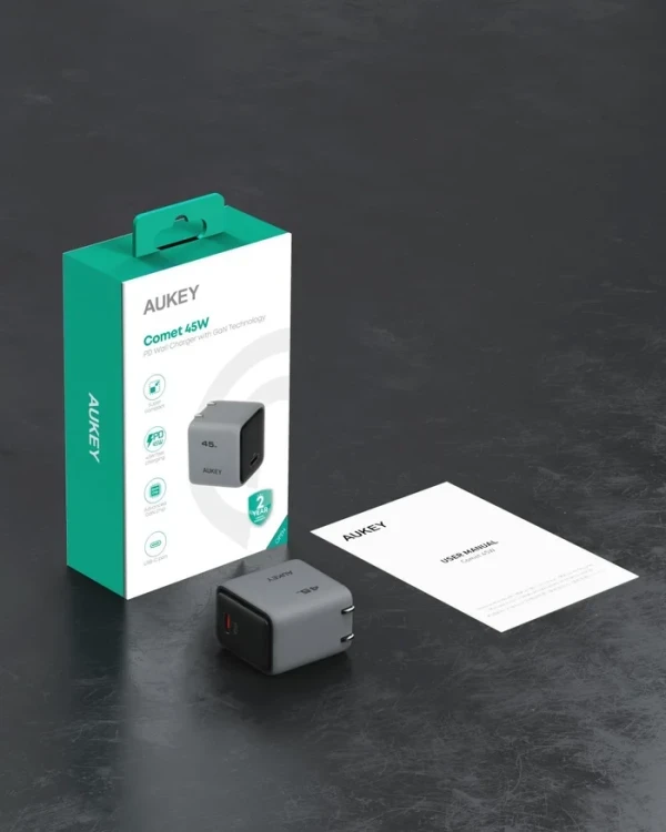 Kućni punjač AUKEY PA-C2 Fast  USB-C 45W GaN
