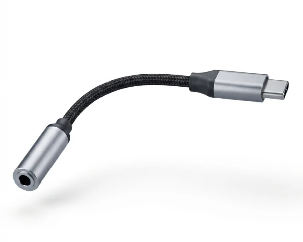 E-GREEN Adapter USB 3.1 tip C (M) - 3.5mm stereo (F) crni