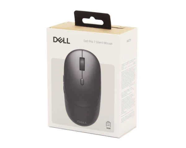 DELL OEM MS726 Pro 7 Silent crni miš 3Yr