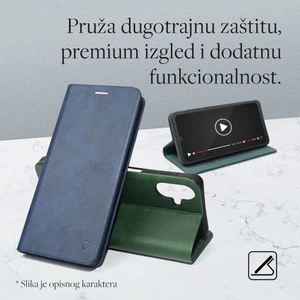 Torbica Teracell Elegant Flip za Samsung A276B Galaxy A27 5G tamno zelena