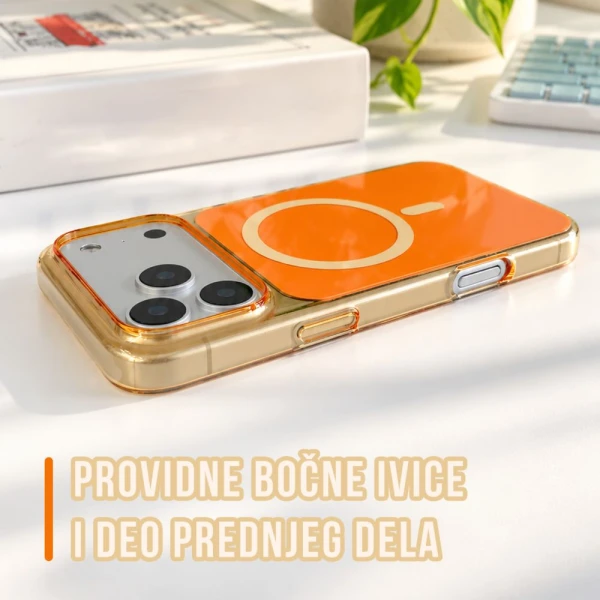 Torbica Magsafe Duo Color za iPhone 15 6.1 narandzasta