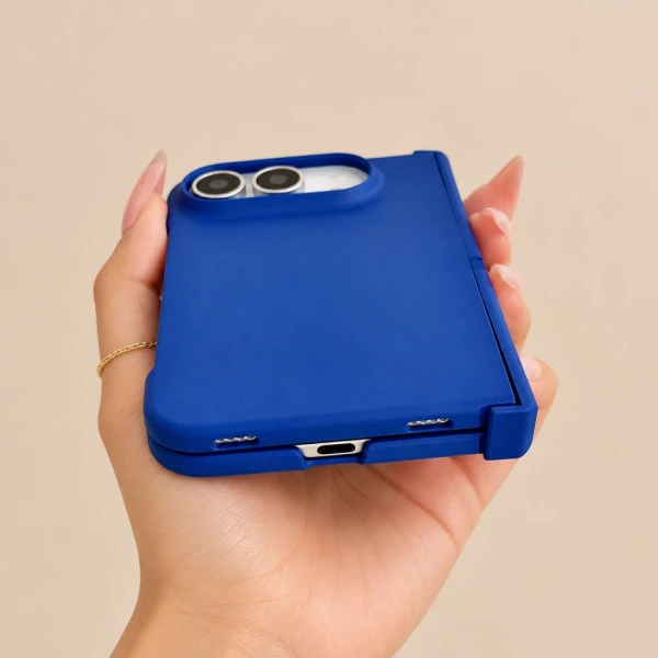 Torbica Elegant Fold za iPhone 18 Duo tamno plava