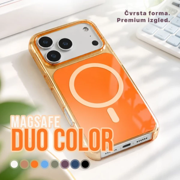 Torbica Magsafe Duo Color za iPhone 16 6.1 siva