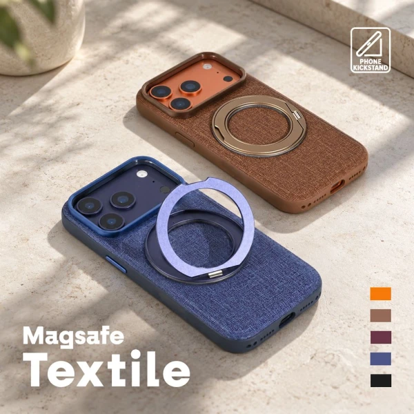 Torbica Magsafe Textile za iPhone 17 6.3 braon