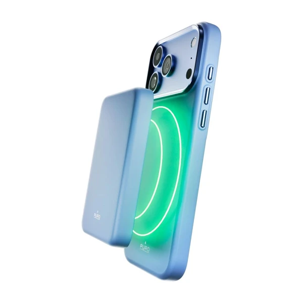 Torbica Puro ICON MAG PRO za iPhone 17 Pro/18 Pro 6.3 svetlo plava