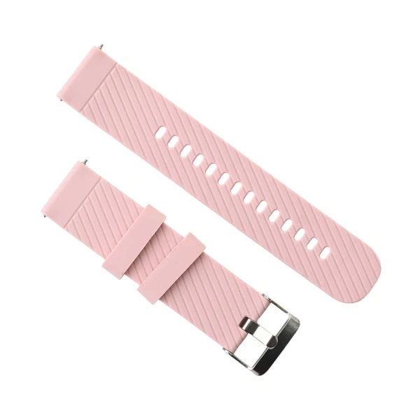 Narukvica diagonal stripe za smart watch 20mm roze