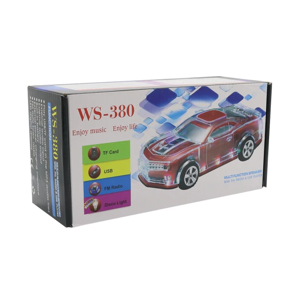 Zvucnik bluetooth ws-380 auto crveni