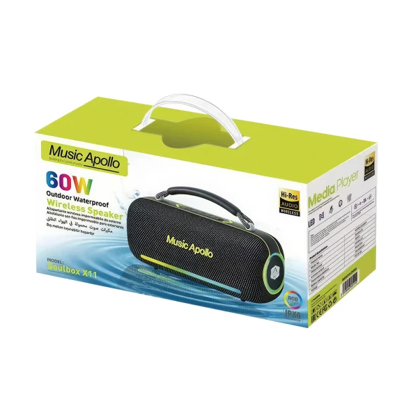 Zvucnik bluetooth rs x11 60w crni